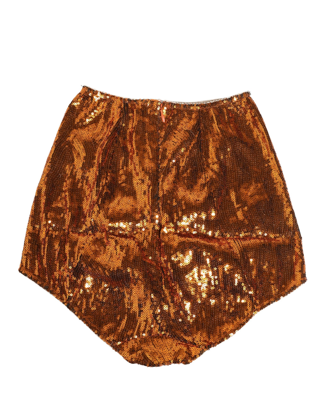 Sous-vêtements gaine taille haute en nylon et sequins orange Dolce & Gabbana