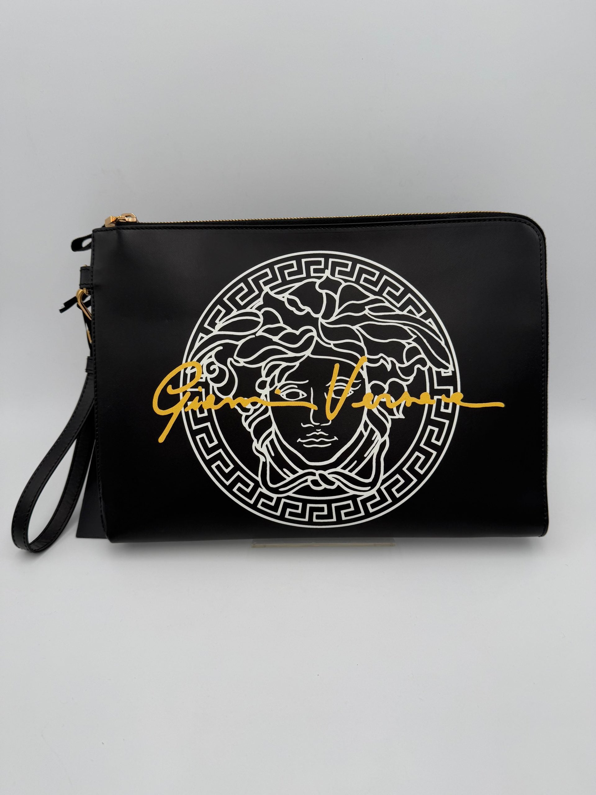 Versace VERSACE LA MEDUSA Pochette en cuir signature