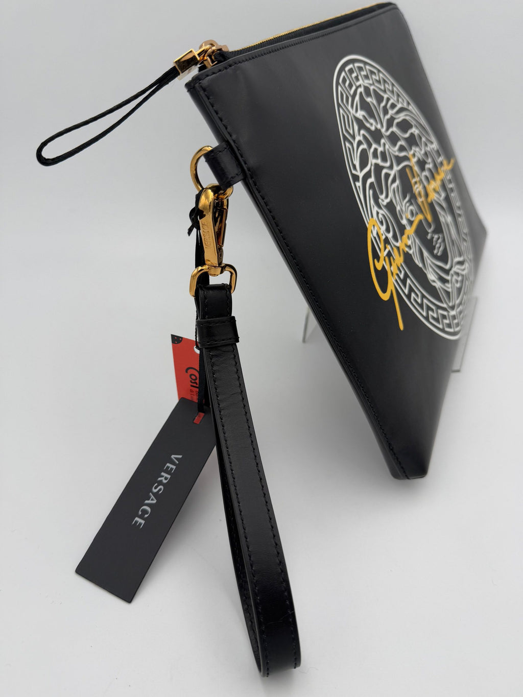 Versace VERSACE LA MEDUSA Pochette en cuir signature