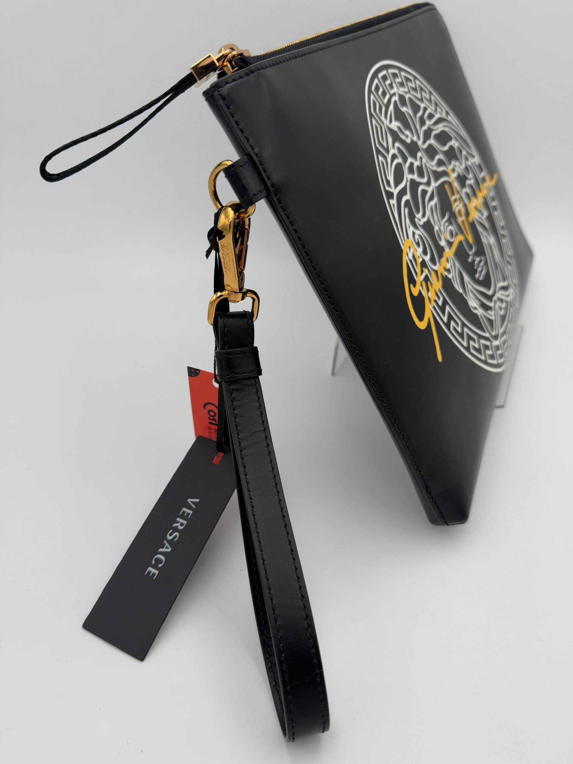 Versace VERSACE LA MEDUSA Pochette en cuir signature