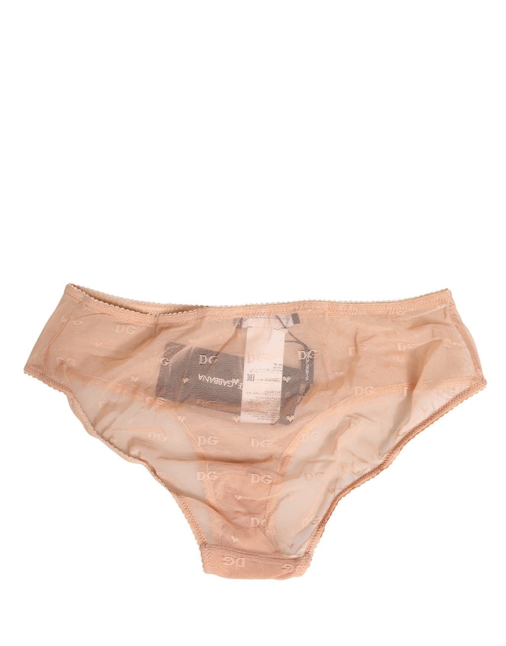 Culotte de lingerie Cheekini en dentelle beige Dolce & Gabbana