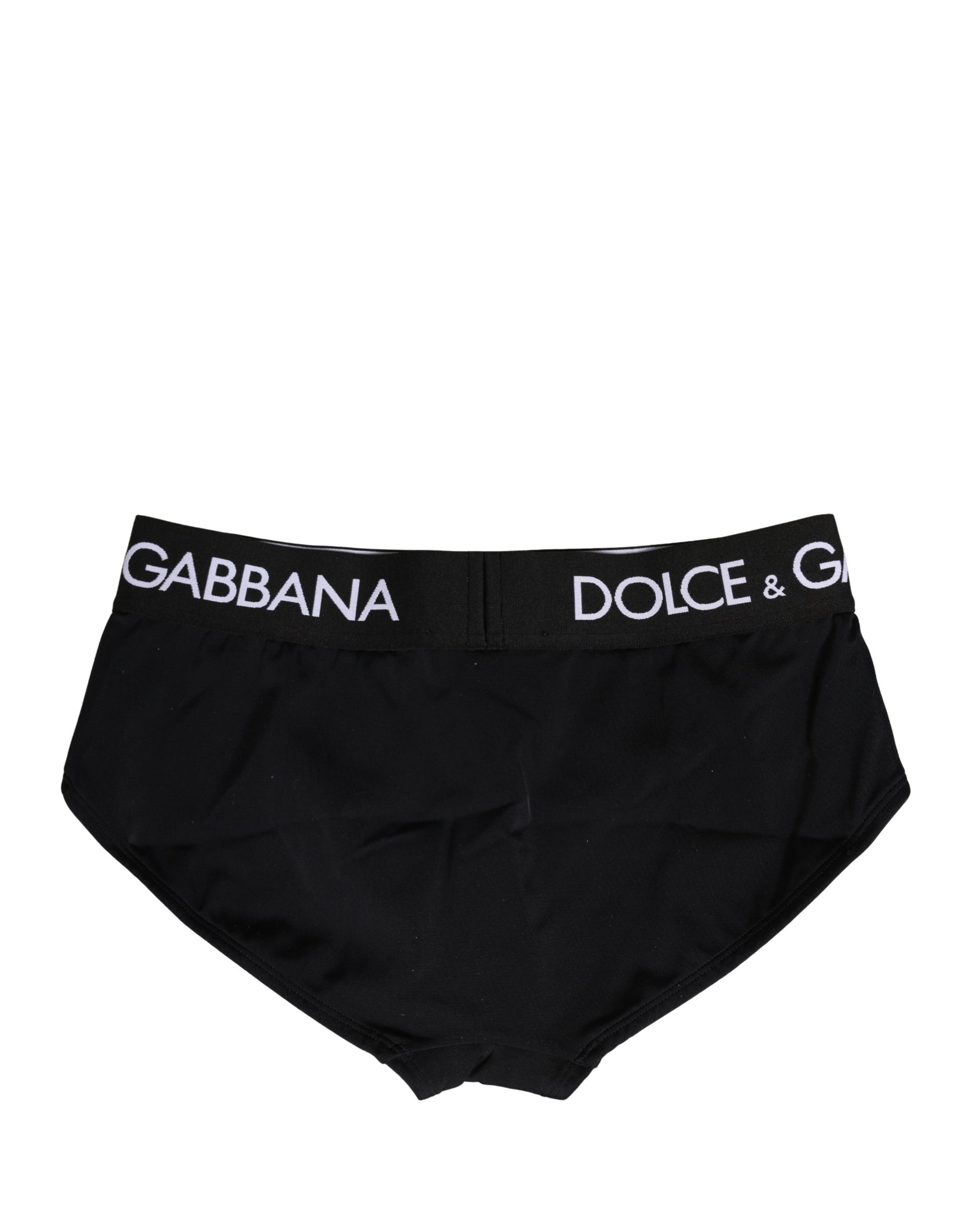 Culotte Dolce & Gabbana en nylon extensible noir