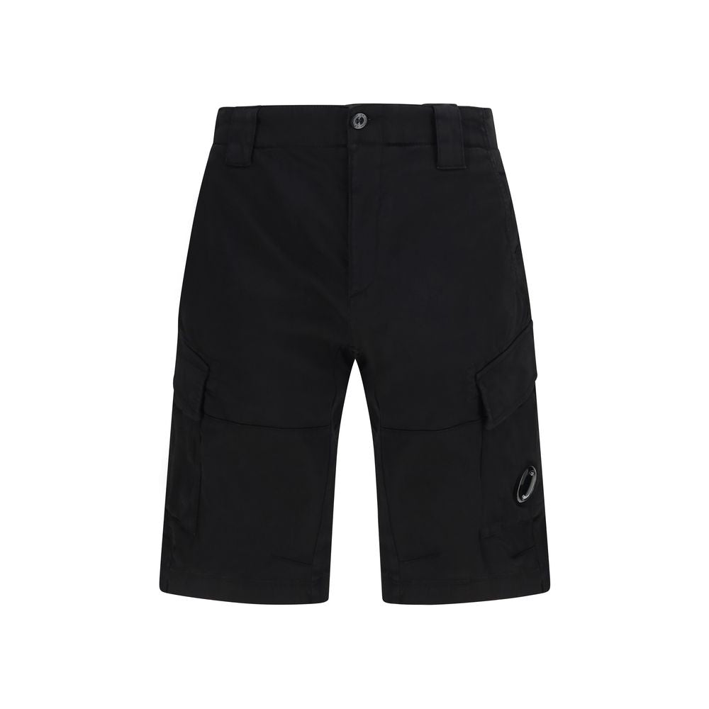 Shorts Bermudes C.P. Company en coton noir