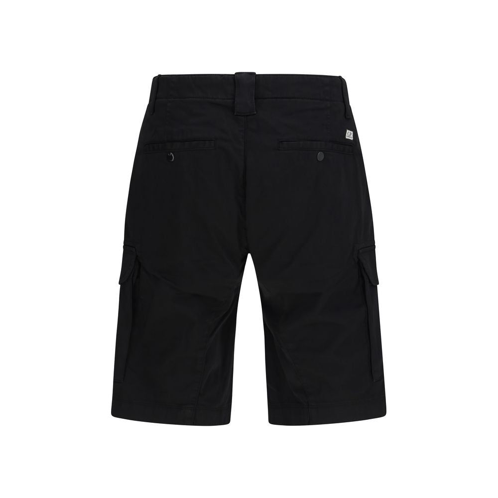 Shorts Bermudes C.P. Company en coton noir
