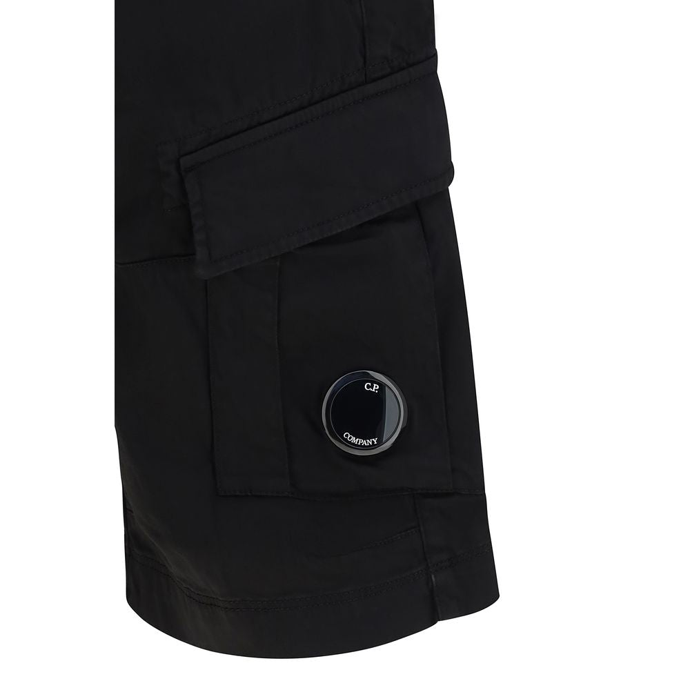 Shorts Bermudes C.P. Company en coton noir