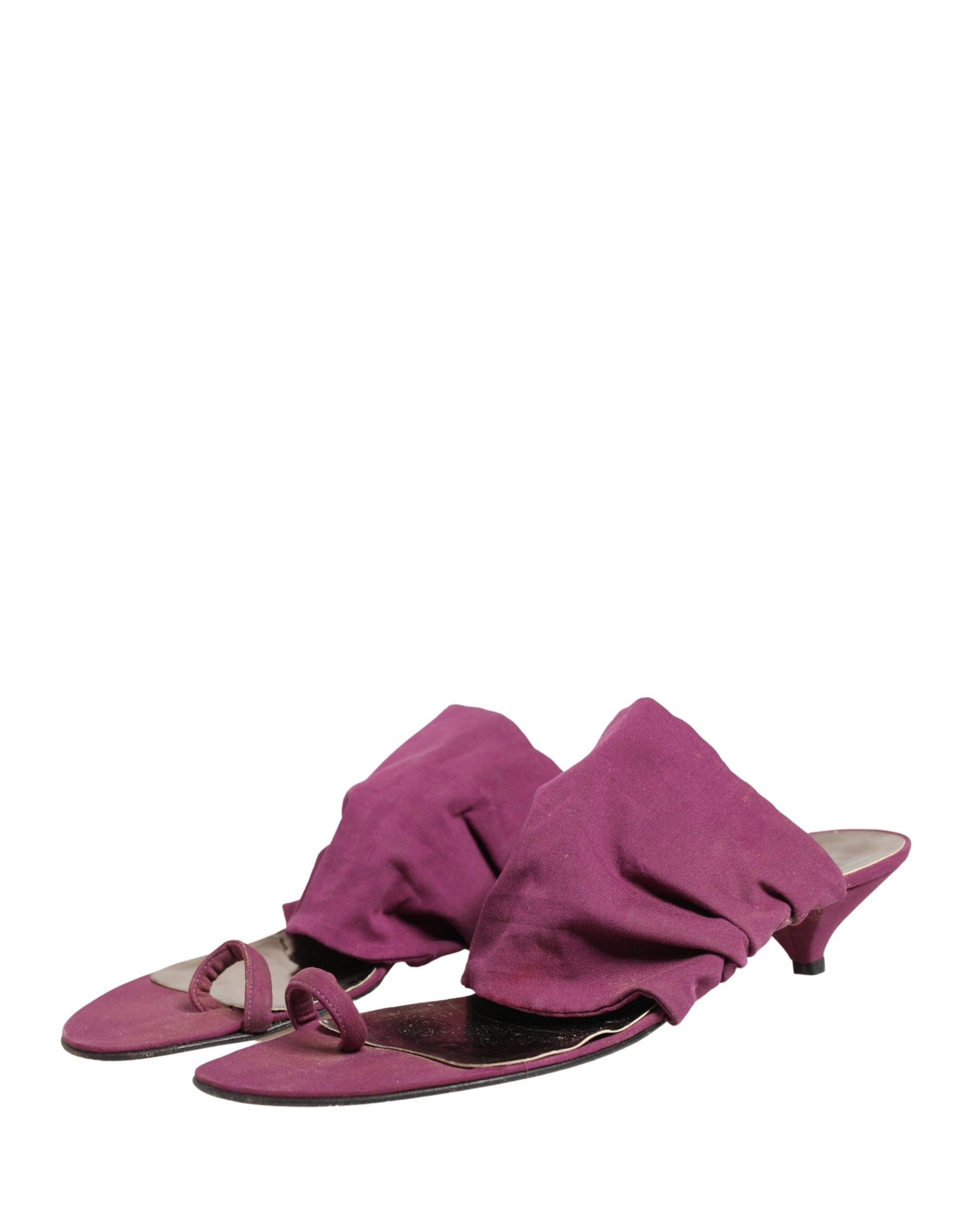 Dolce & Gabbana Sandales à talons violettes
