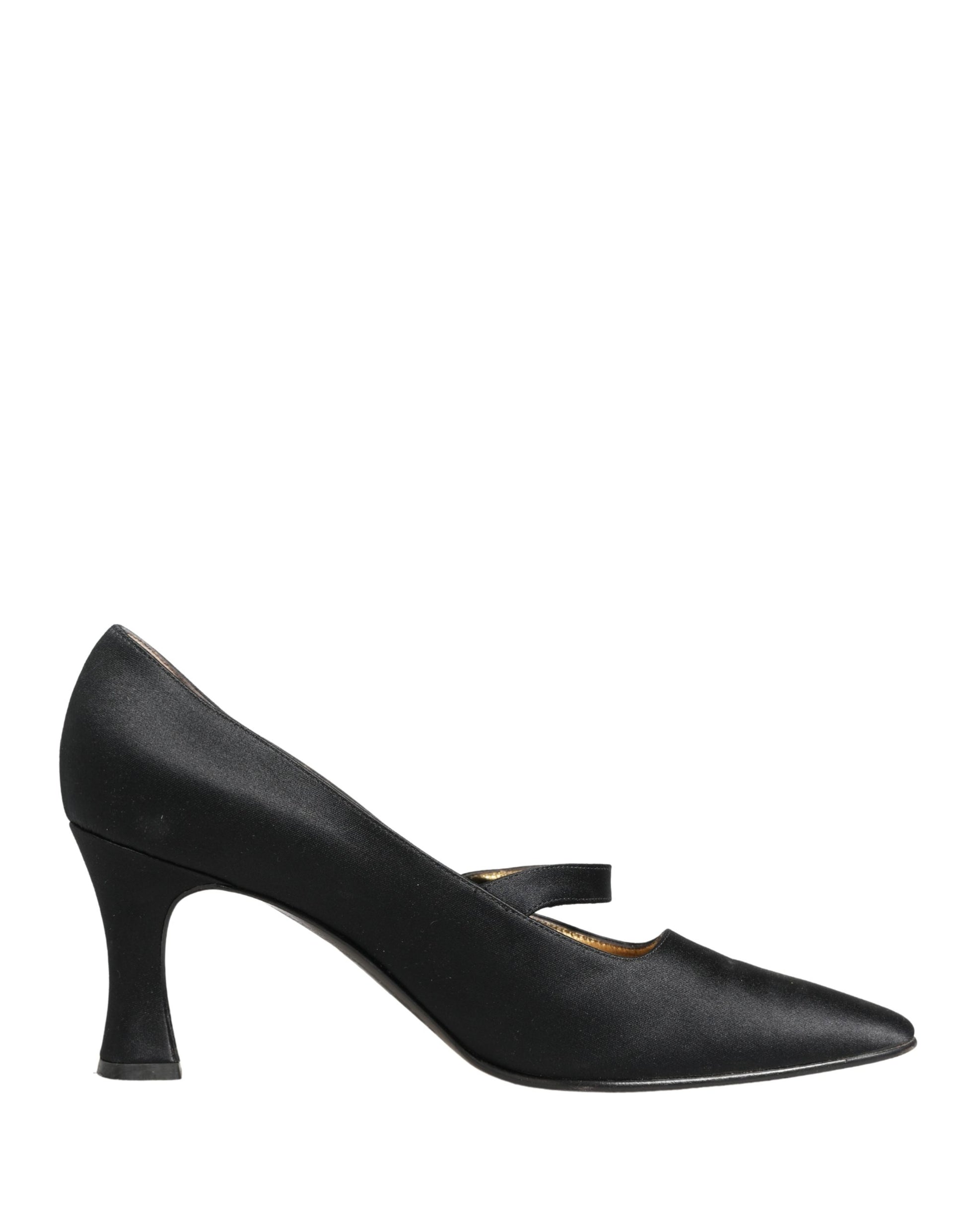 Dolce & Gabbana Black Satin Mary Jane Pumps Shoes