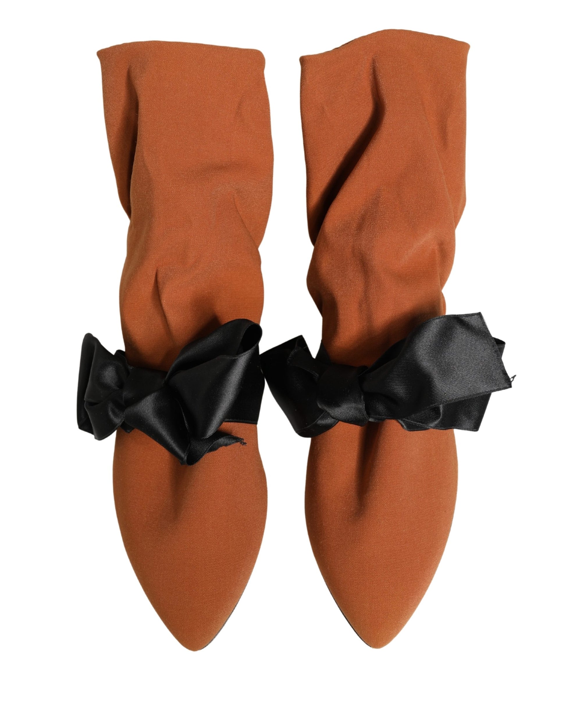 Bottes Dolce & Gabbana en daim marron et noir