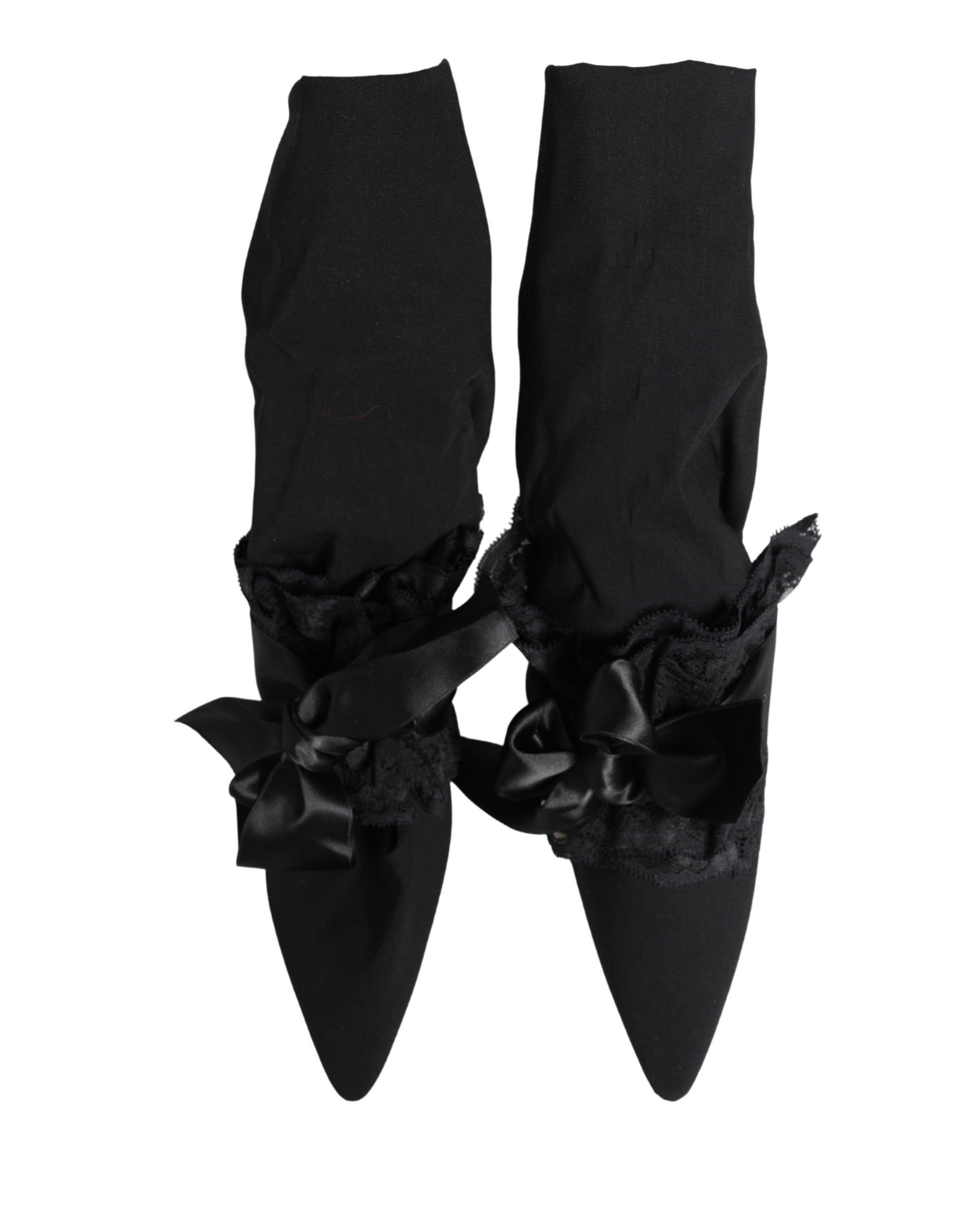 Bottes Mi-Mollet Dolce & Gabbana en Daim Noir