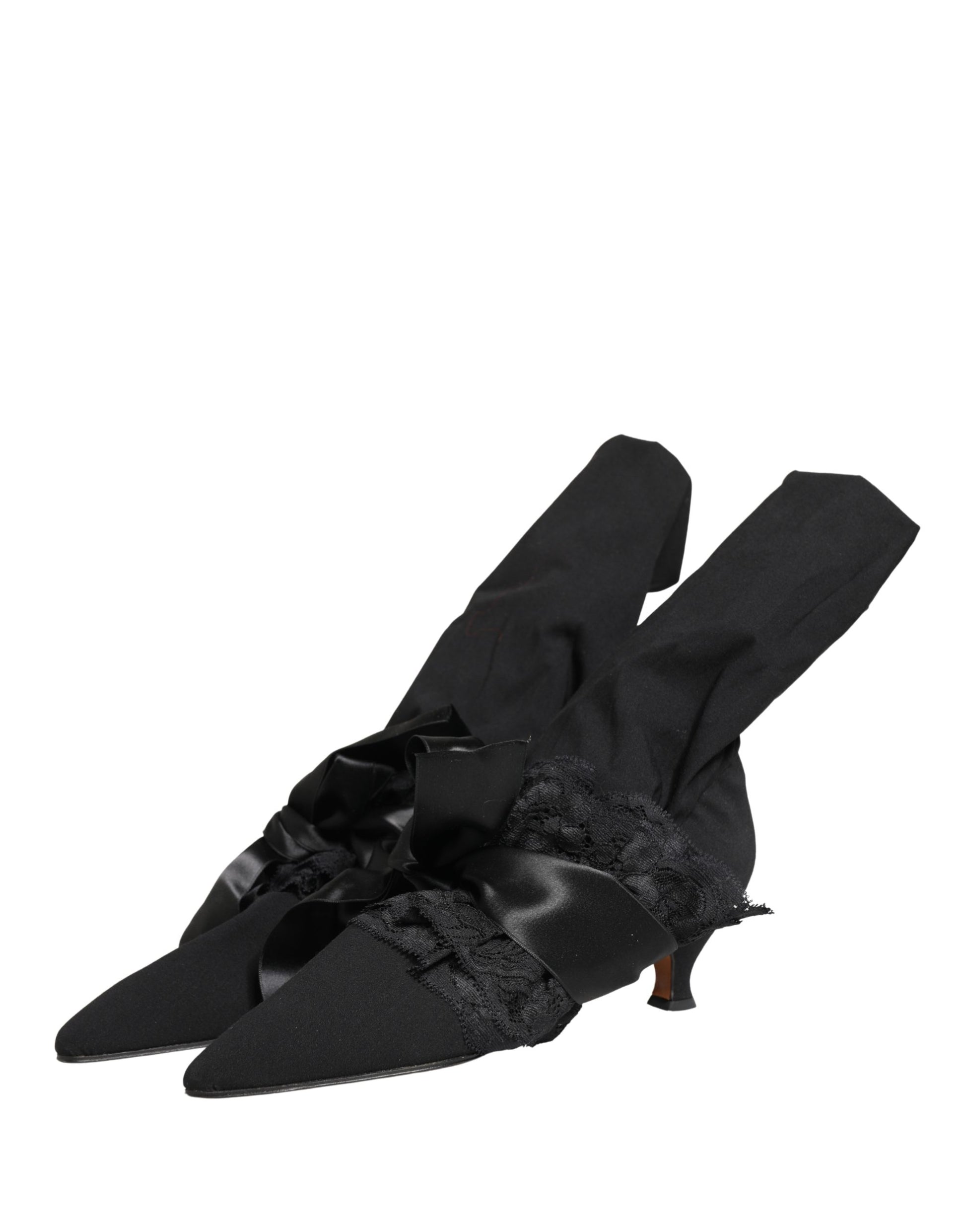 Bottes Mi-Mollet Dolce & Gabbana en Daim Noir