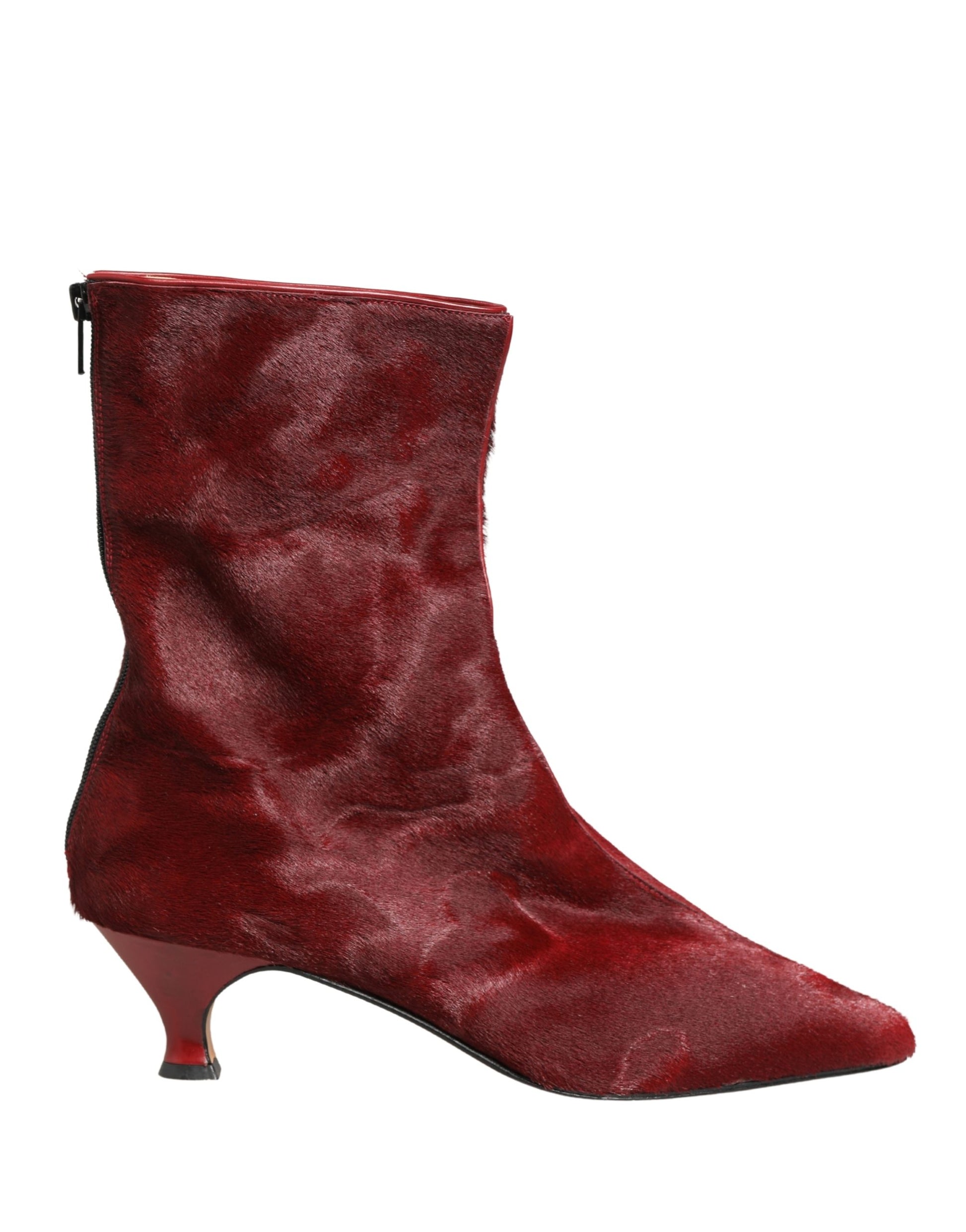 Bottes mi-mollet bordeaux Dolce & Gabbana