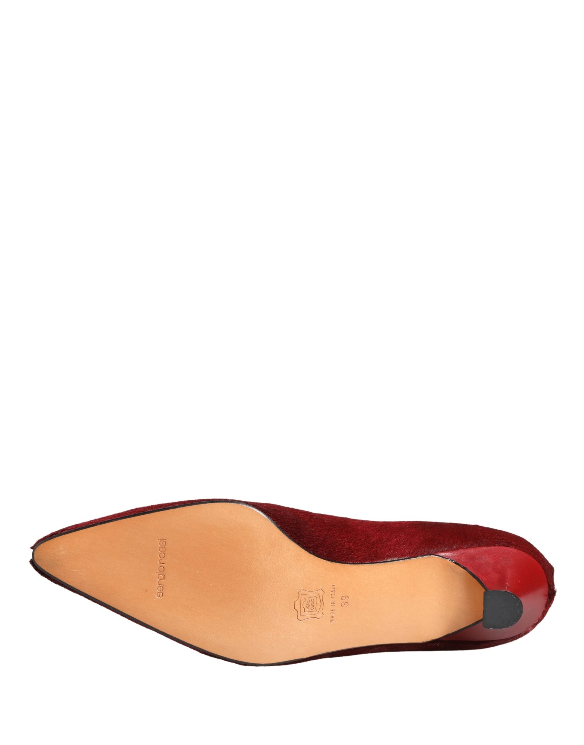 Bottes mi-mollet bordeaux Dolce & Gabbana