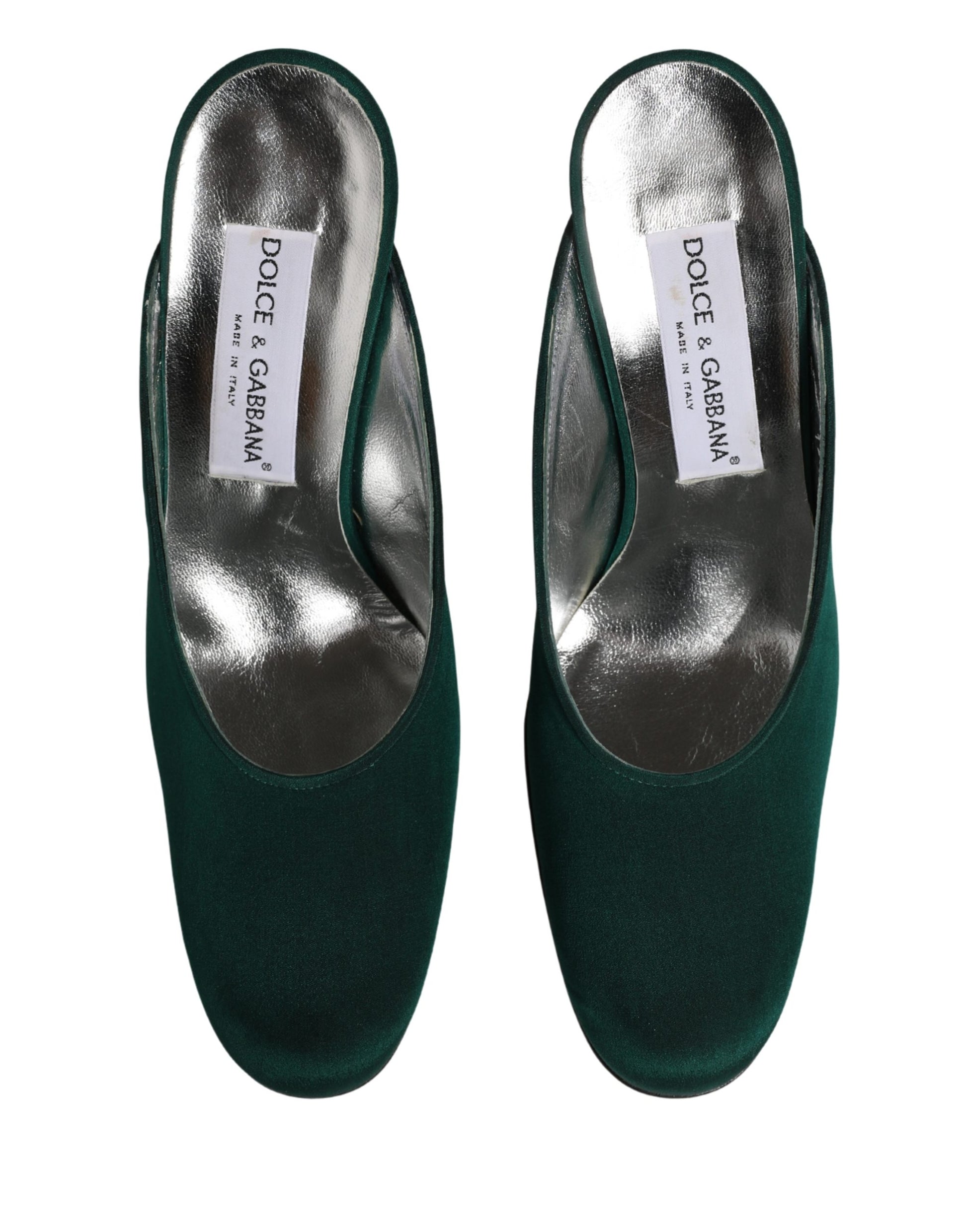 Escarpins Dolce & Gabbana en daim vert à talons hauts
