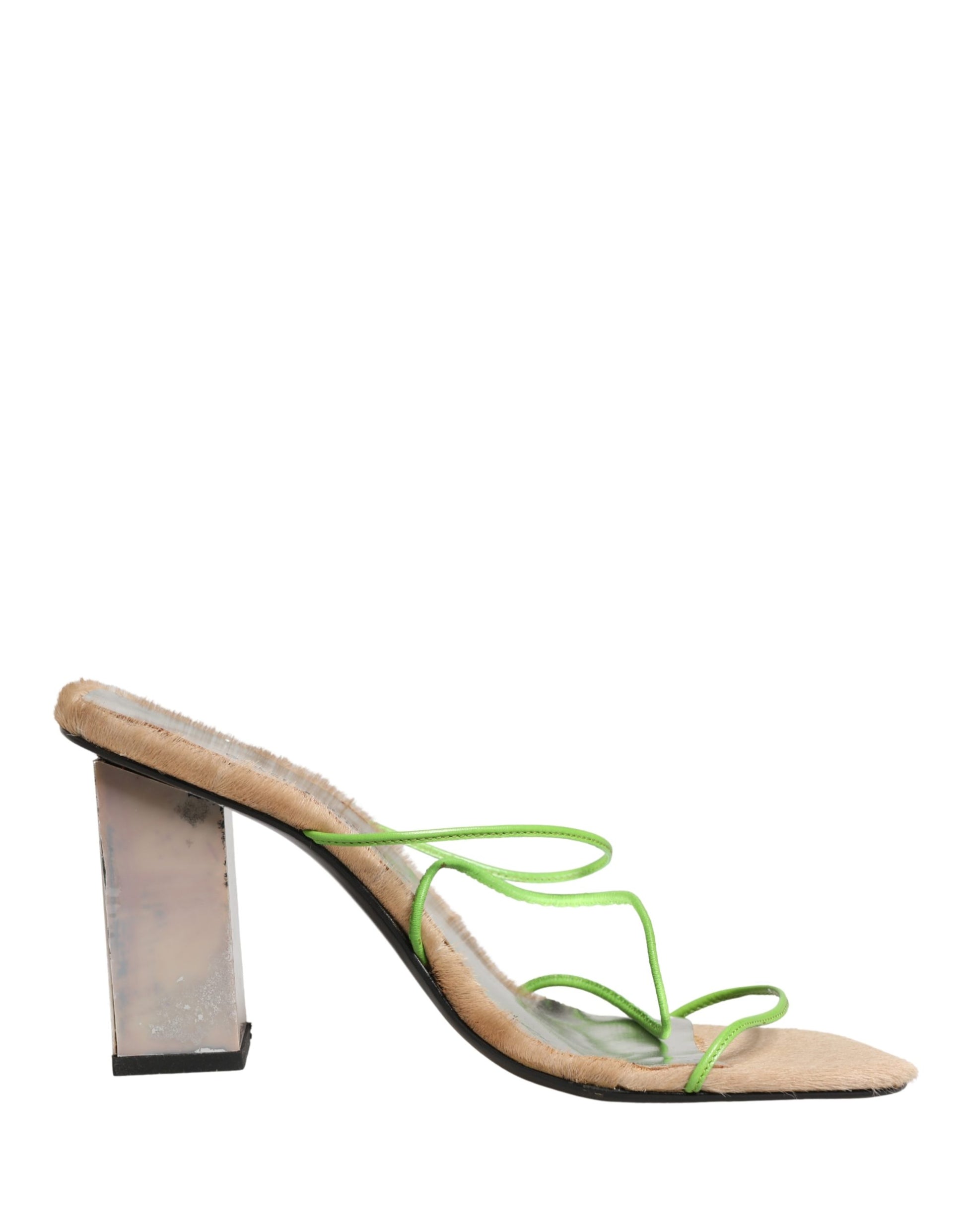 Dolce & Gabbana Sandales à Talons Carrés en Cuir Multicolore