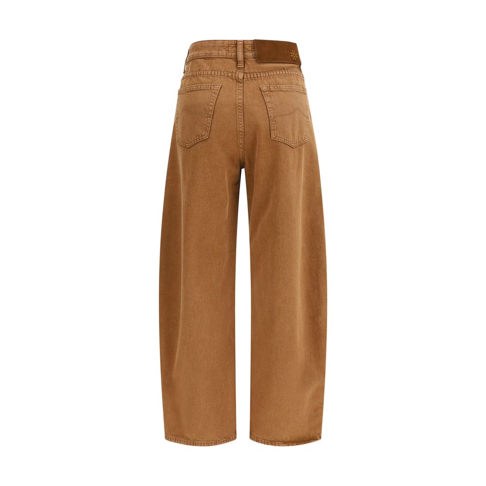 Jean coupe décontractée en coton marron Jacob Cohen