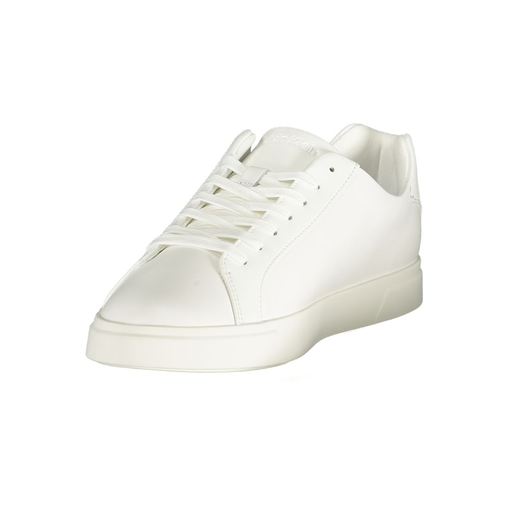 Baskets basses blanches en polyuréthane Calvin Klein pour homme