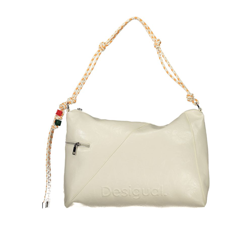 Sac à main femme Desigual en polyuréthane écru