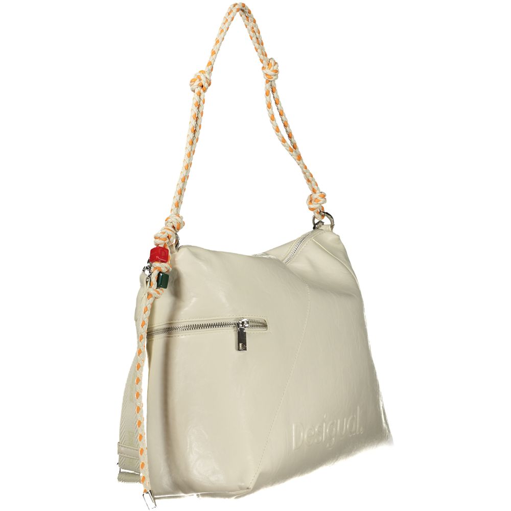 Sac à main femme Desigual en polyuréthane écru
