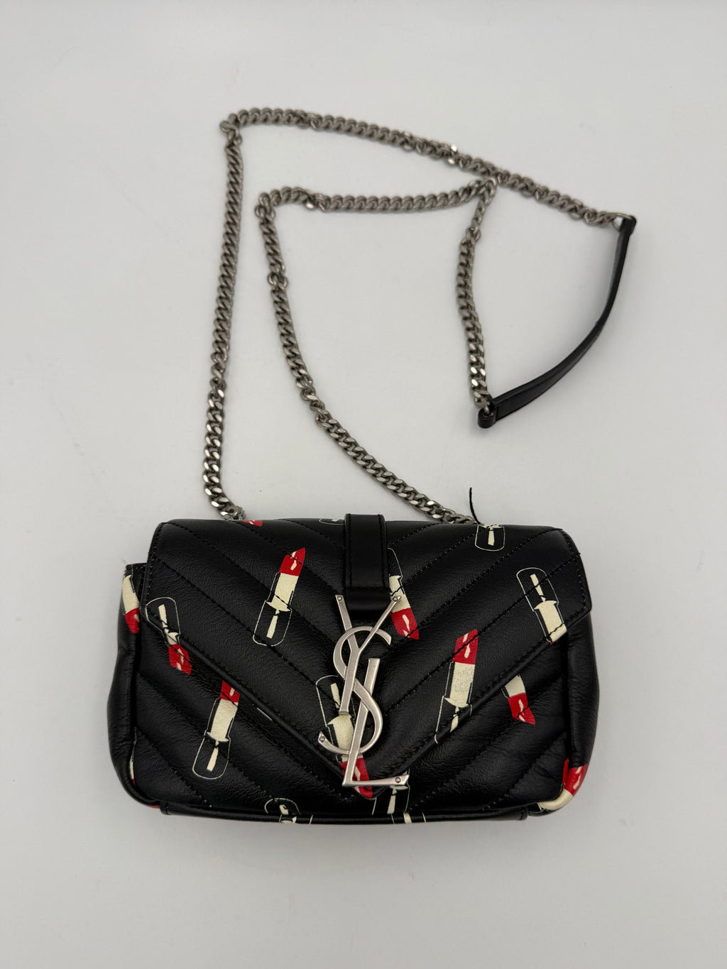 Saint Laurent SAC À MAIN SAINT LAURENT MINI COLLEGE Lipstick