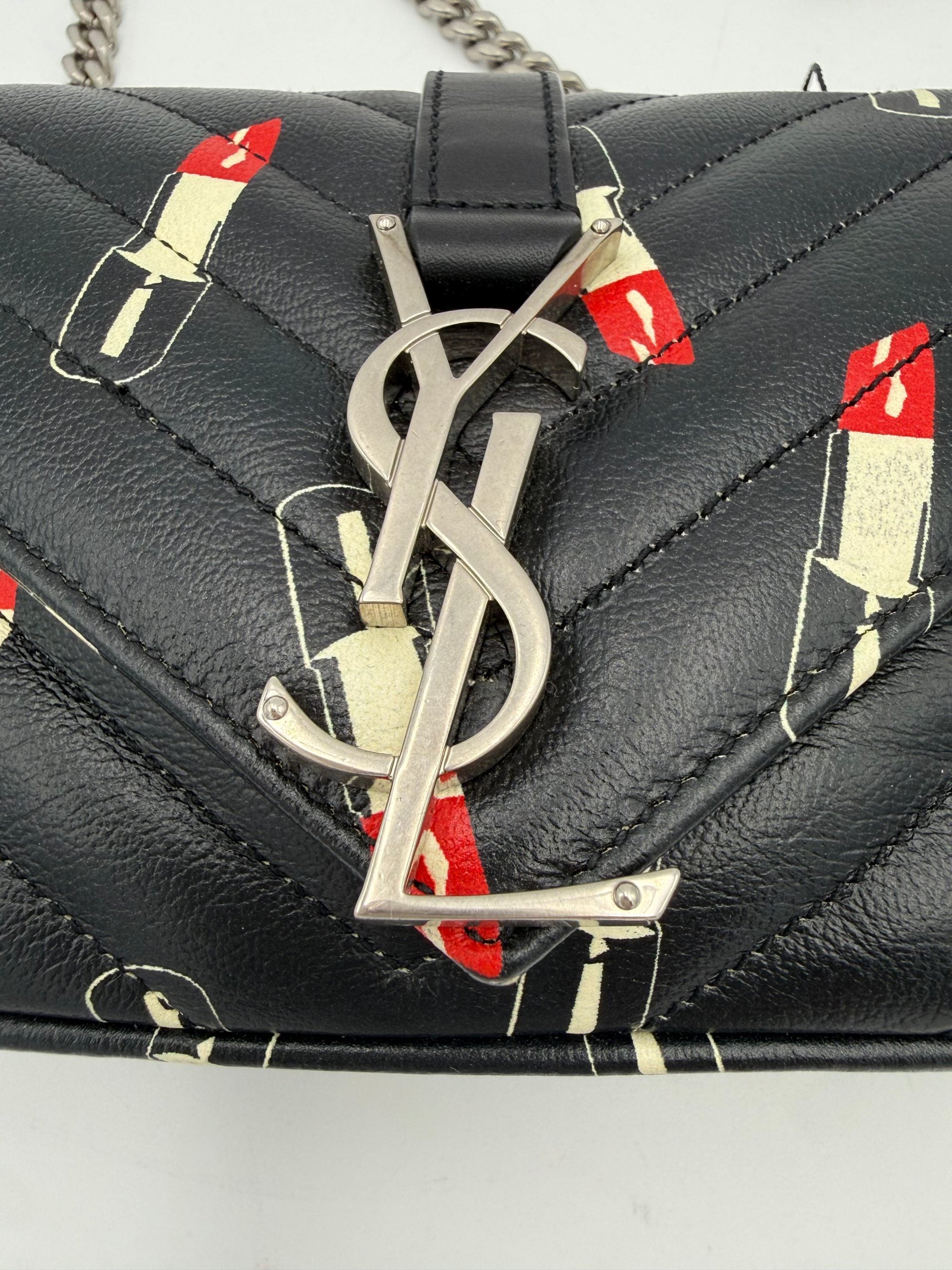 Saint Laurent SAC À MAIN SAINT LAURENT MINI COLLEGE Lipstick