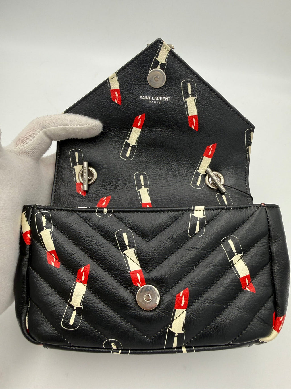 Saint Laurent SAC À MAIN SAINT LAURENT MINI COLLEGE Lipstick