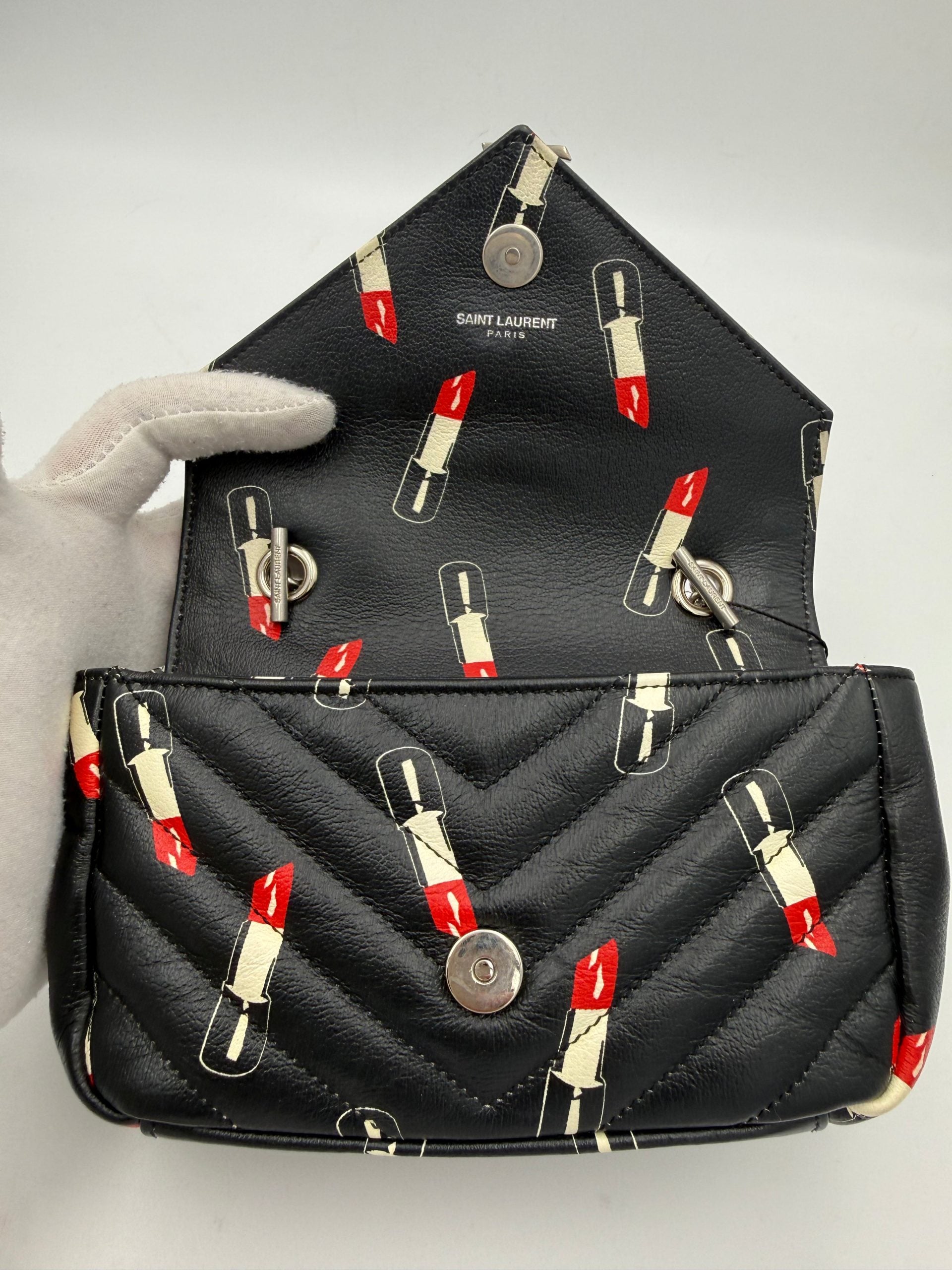 Saint Laurent SAC À MAIN SAINT LAURENT MINI COLLEGE Lipstick