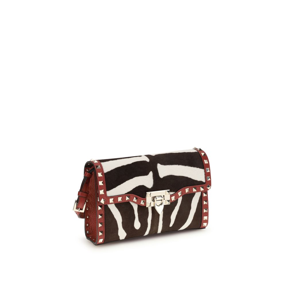 Sac à bandoulière Valentino Garavani en cuir de veau multicolore Bos Taurus