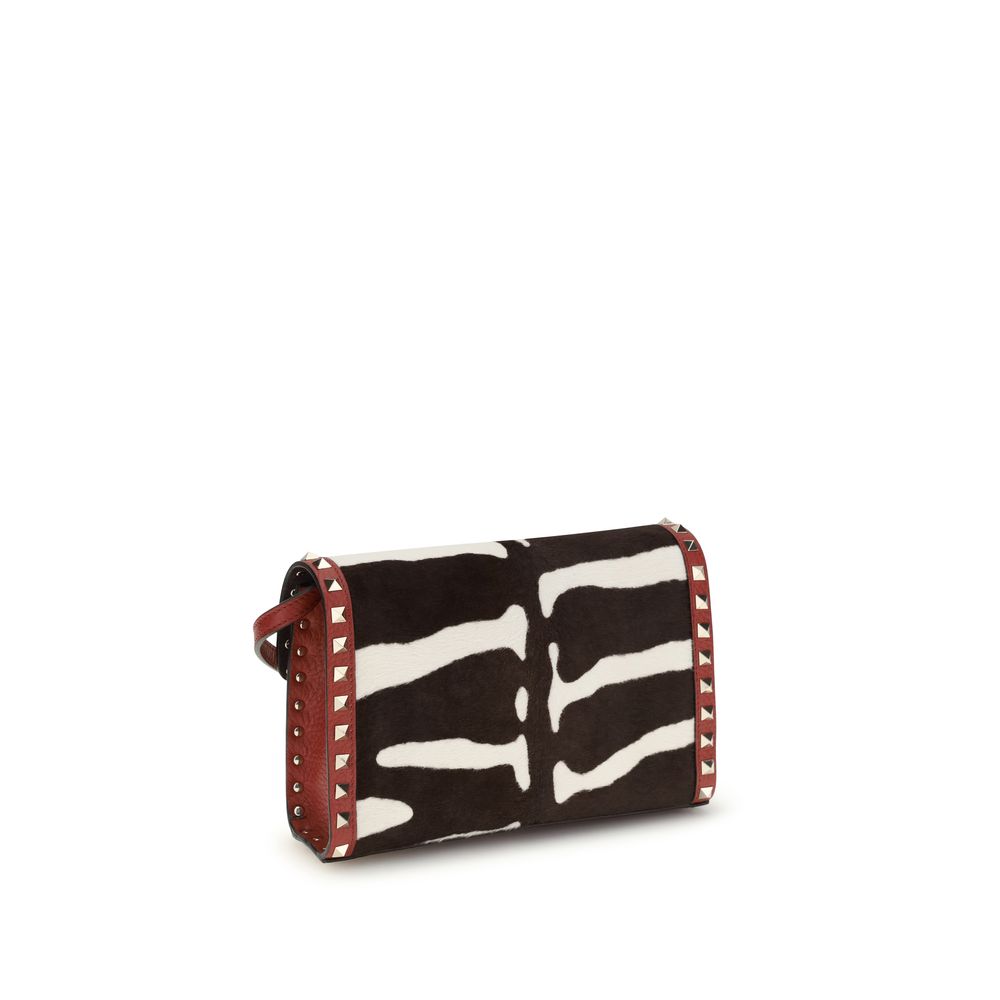 Sac à bandoulière Valentino Garavani en cuir de veau multicolore Bos Taurus