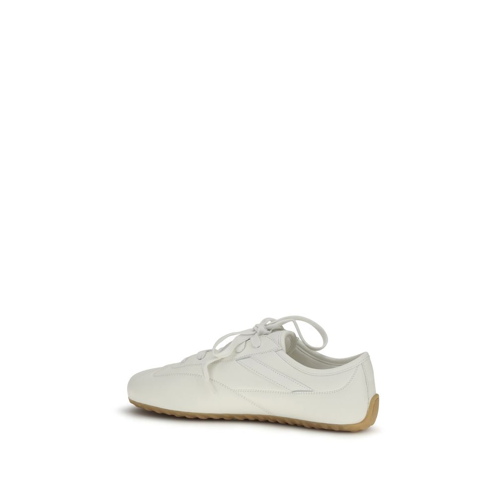 Baskets Athlétiques Alexander McQueen en Cuir de Veau Blanc Bos Taurus