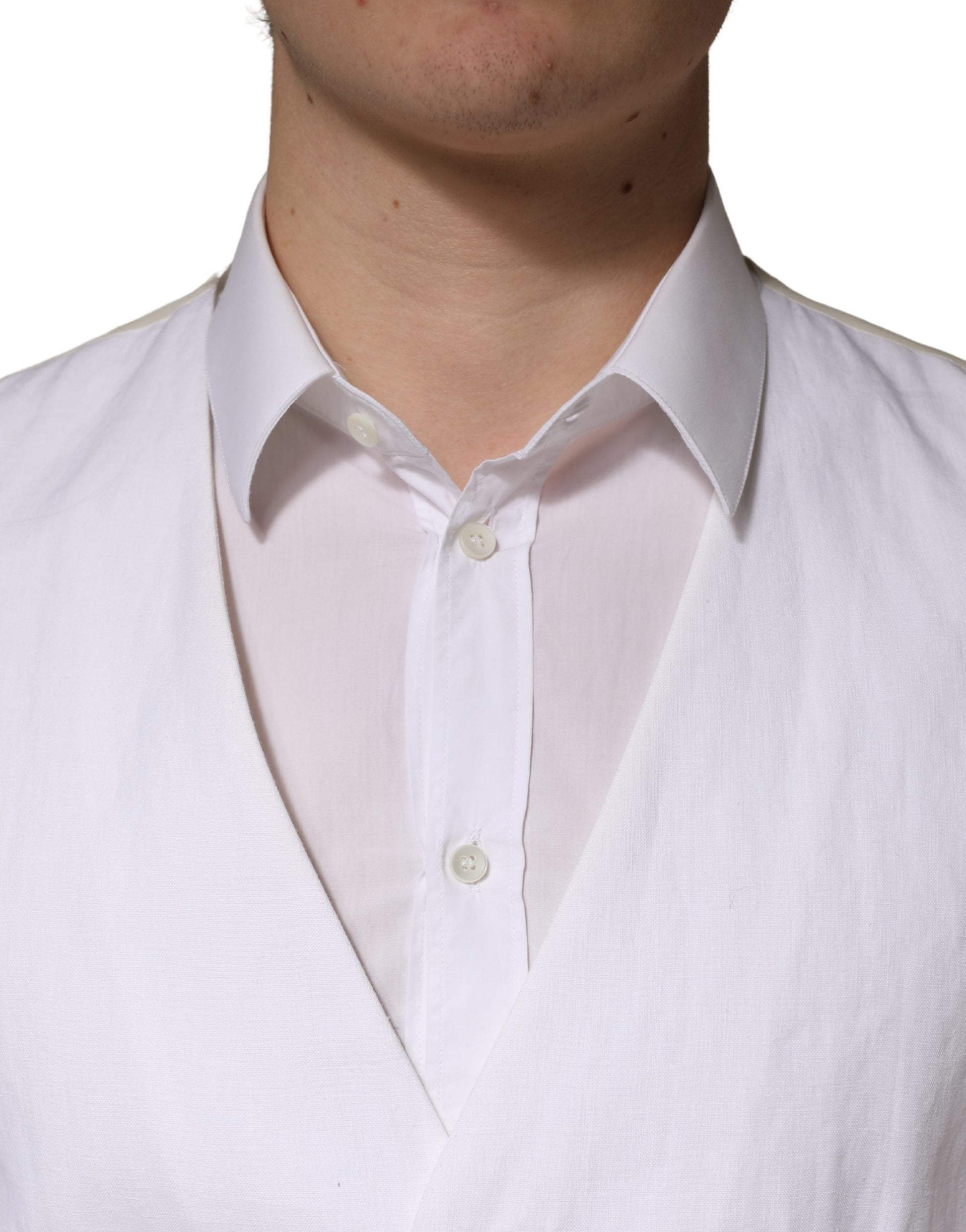 Costume de cérémonie homme 2 pièces Dolce & Gabbana SARTORIA en lin blanc