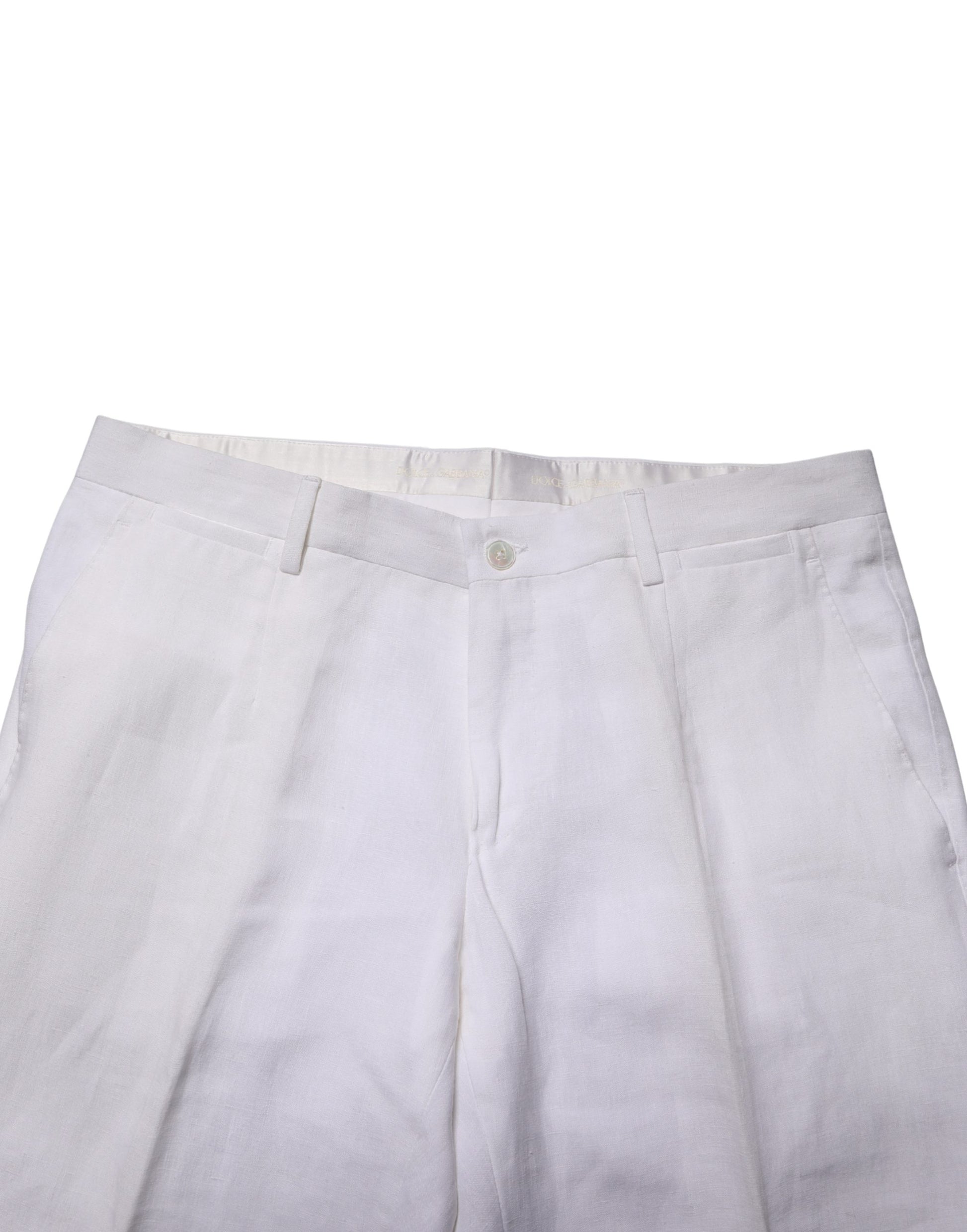 Costume de cérémonie homme 2 pièces Dolce & Gabbana SARTORIA en lin blanc