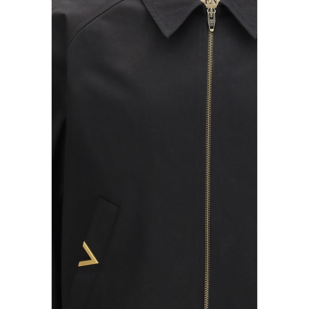 Bomber Valentino en coton noir