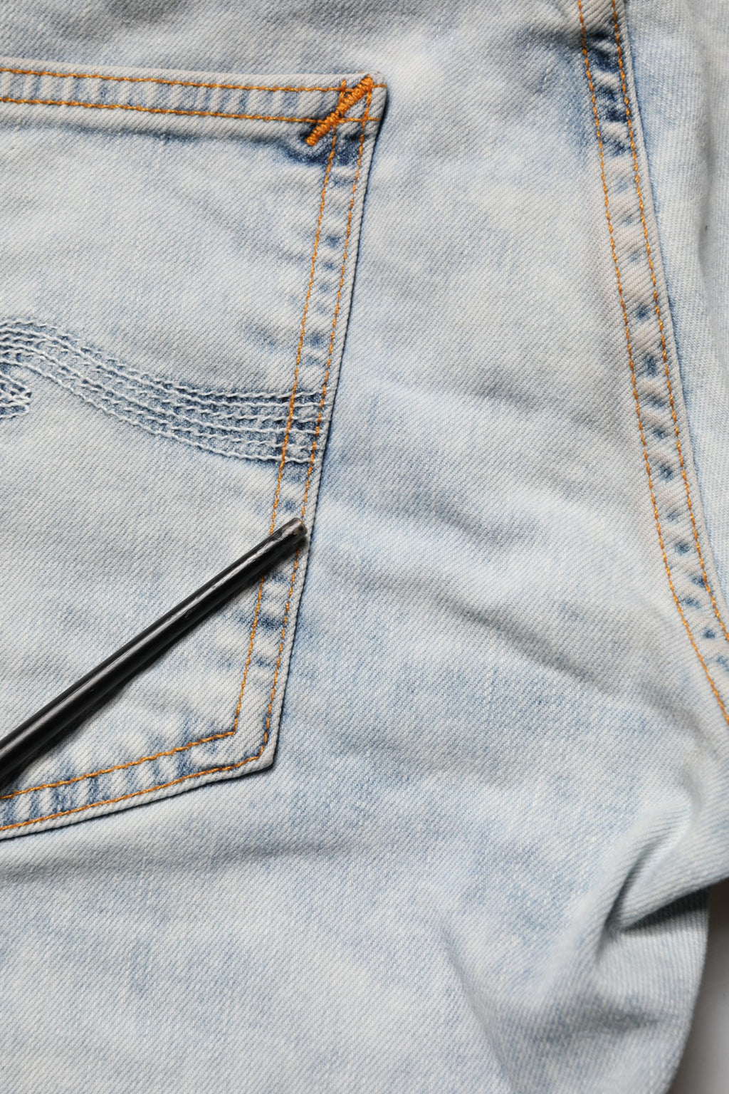 Pantalon en jean skinny Nudie Jeans en coton stretch bleu clair pour homme