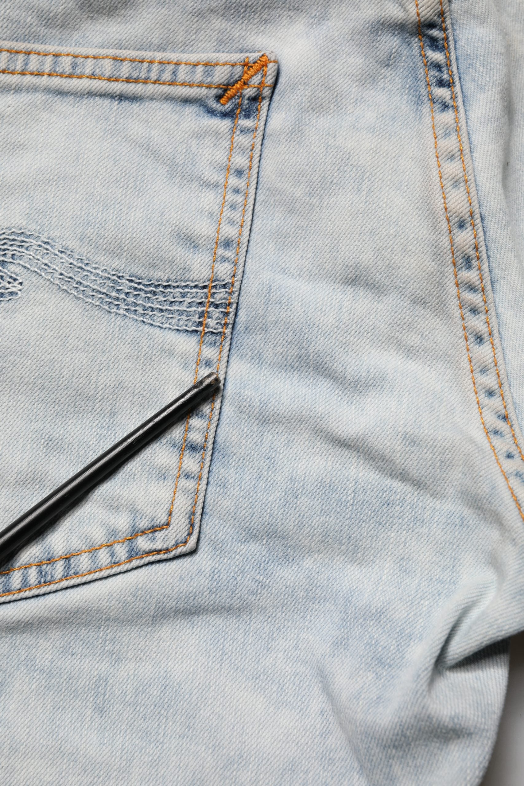 Pantalon en jean skinny Nudie Jeans en coton stretch bleu clair pour homme