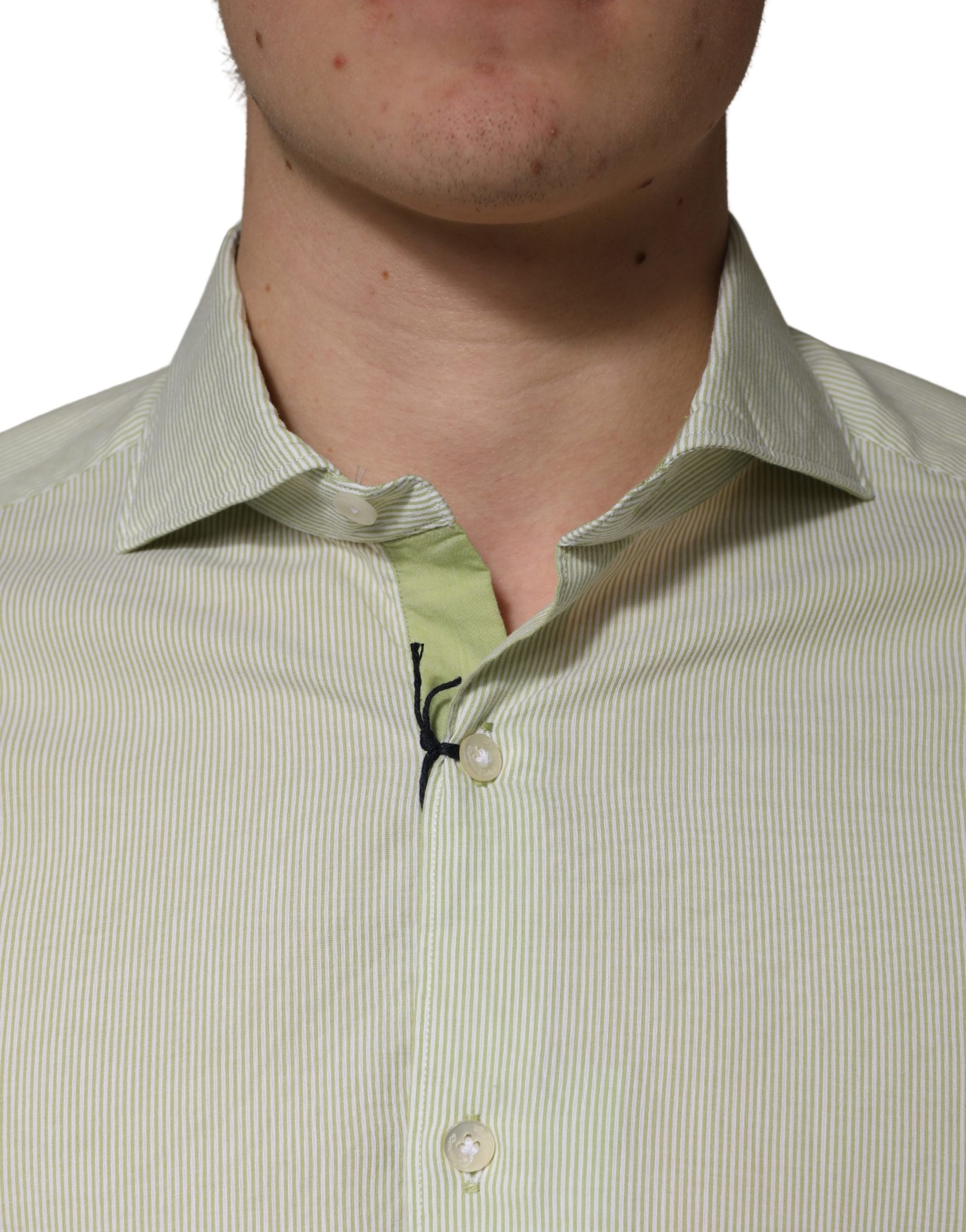 Domenico Tagliente Light Green Long Sleeves Formal Dress Shirt