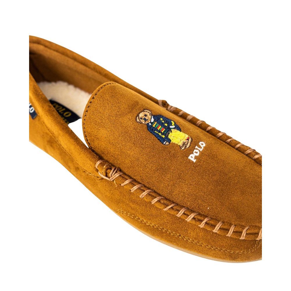 Chausson en fausse fourrure beige Ralph Lauren