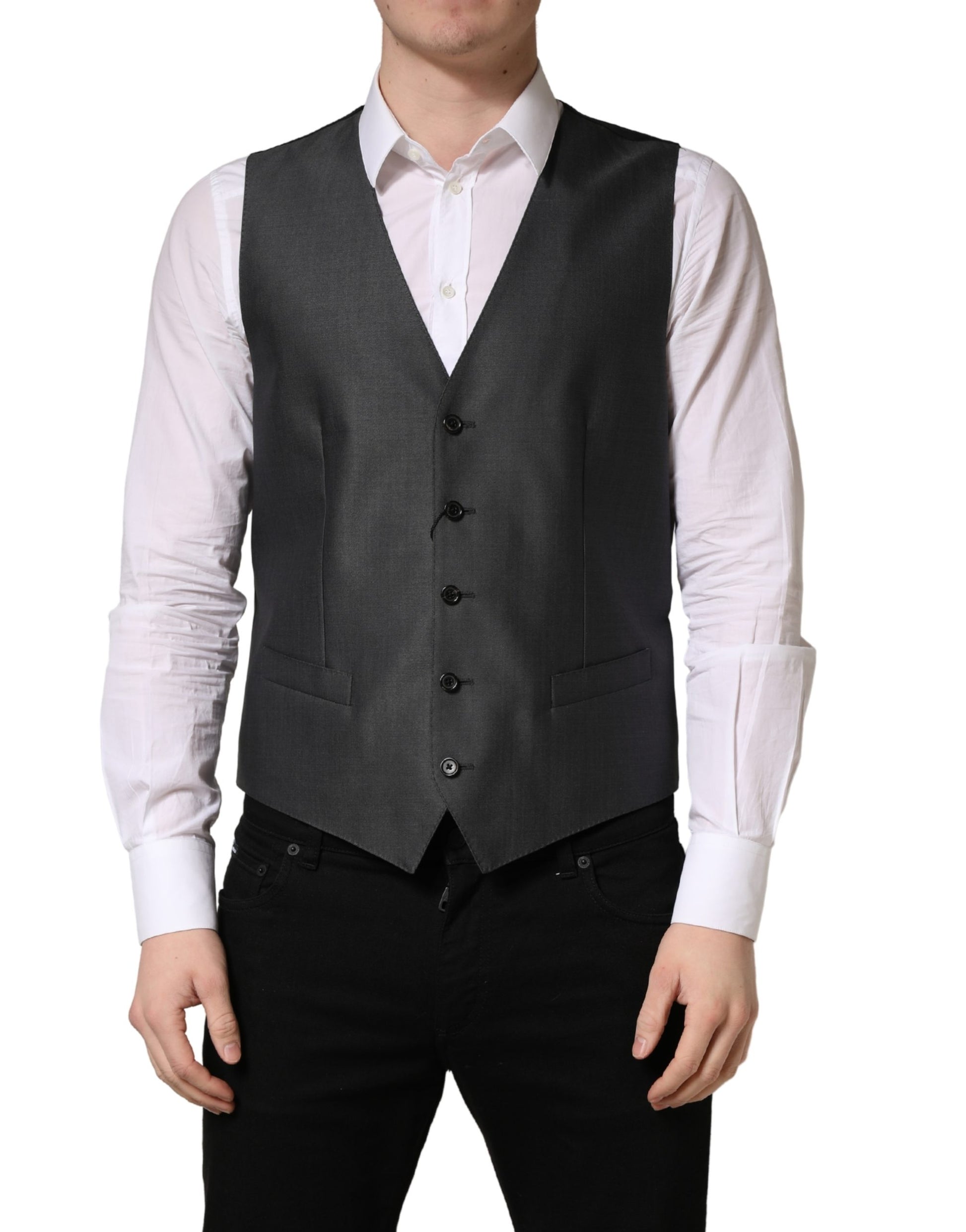 Gilet Homme Dolce & Gabbana Gris Foncé Droit