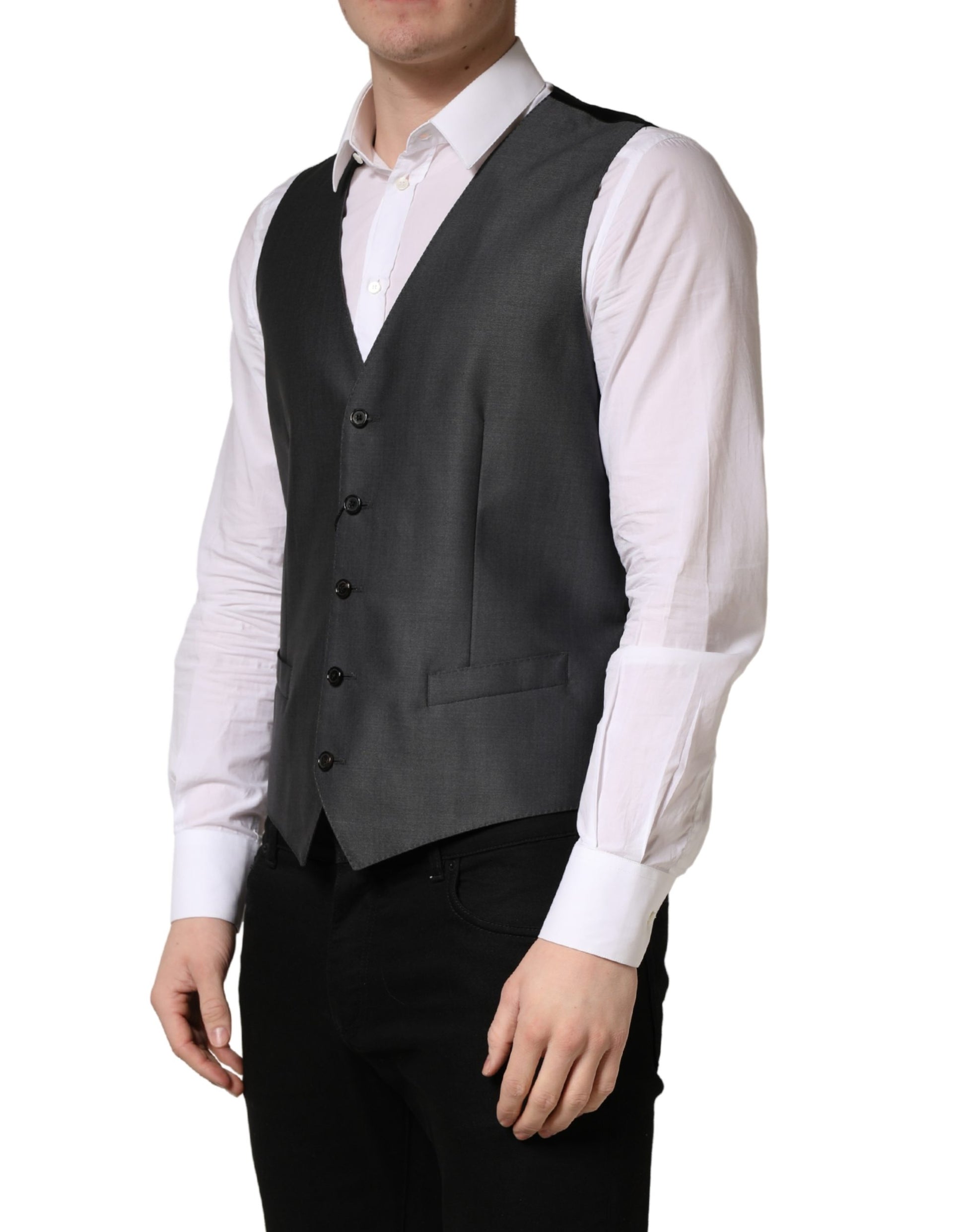 Gilet Homme Dolce & Gabbana Gris Foncé Droit