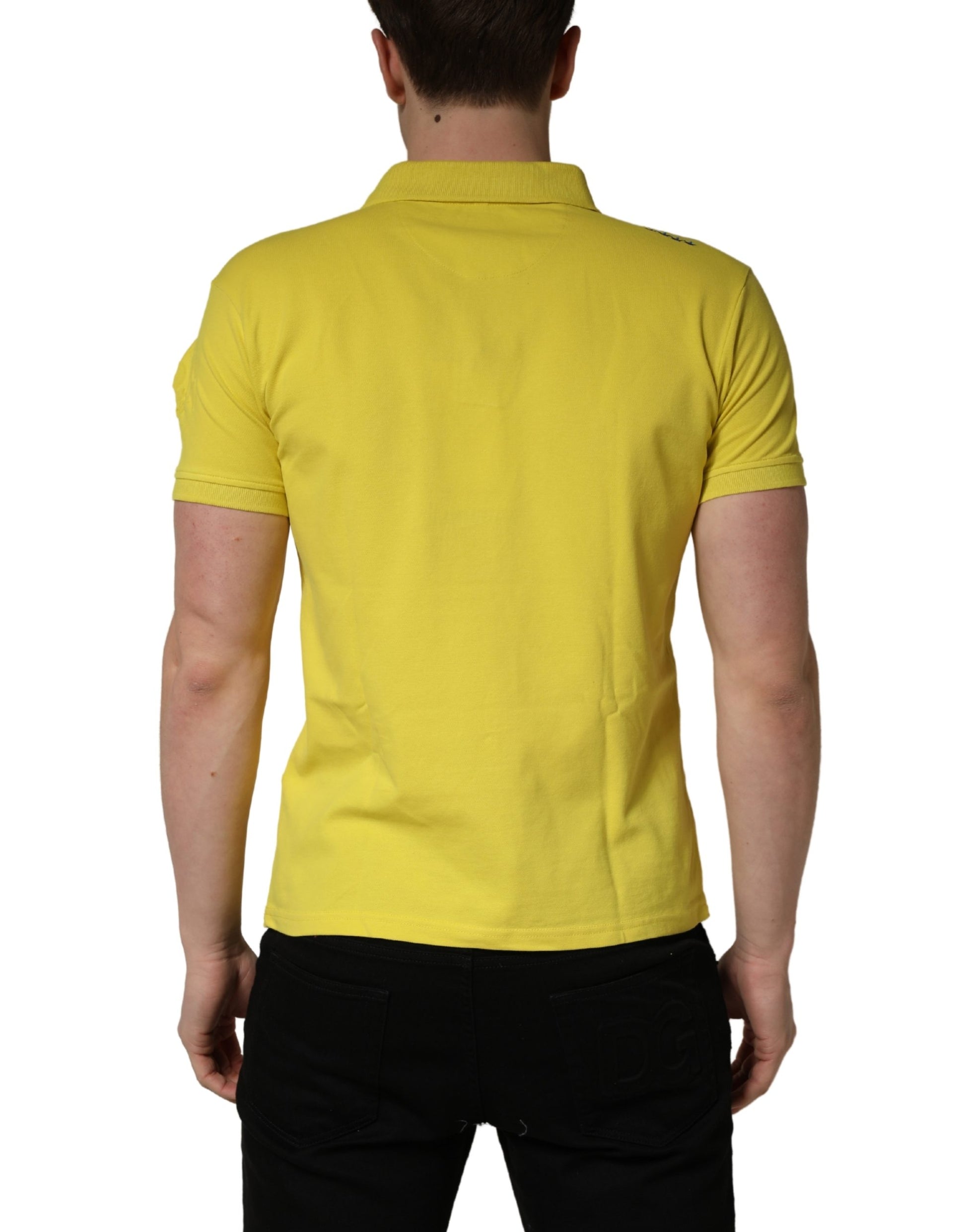 Invicta Yellow Short Sleeve Pique Men Cotton Polo Shirt T-shirt