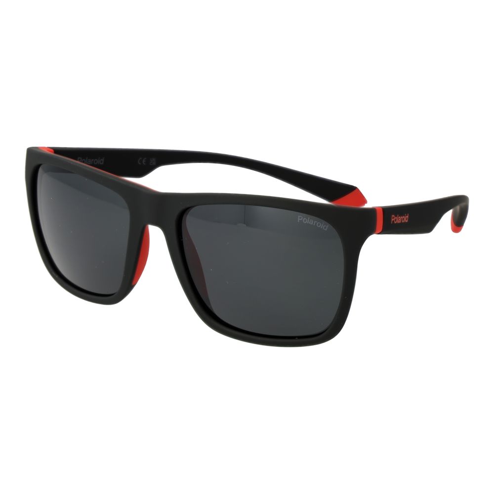 Lunettes de soleil Polaroid en plastique noir