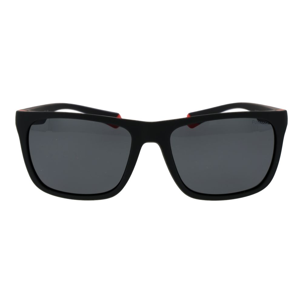 Lunettes de soleil Polaroid en plastique noir
