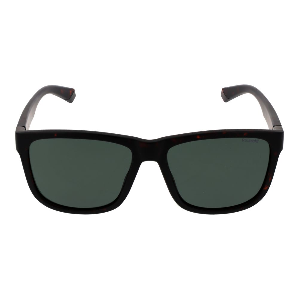 Lunettes de soleil Polaroid en plastique marron