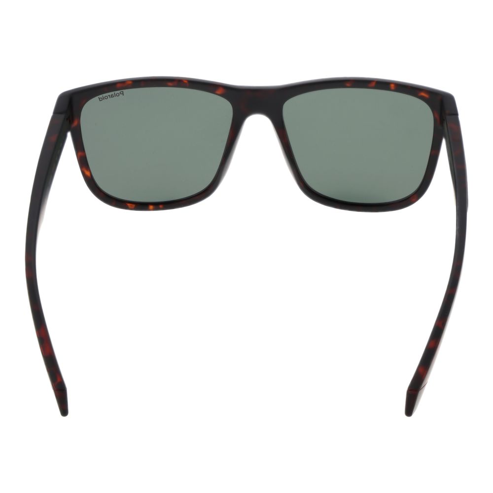 Lunettes de soleil Polaroid en plastique marron