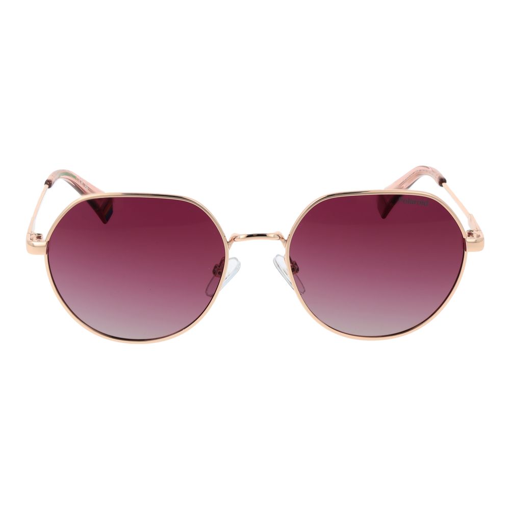 Lunettes de soleil Polaroid en métal doré