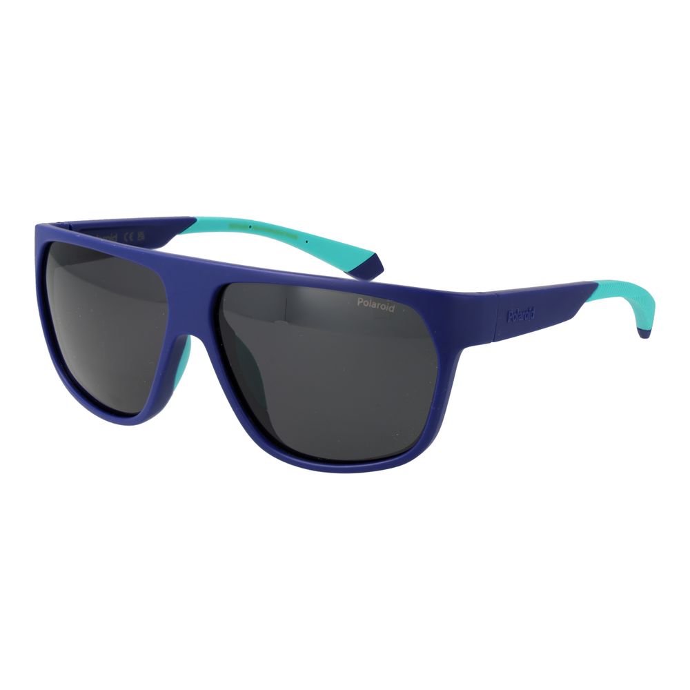 Lunettes de soleil en plastique bleu Polaroid