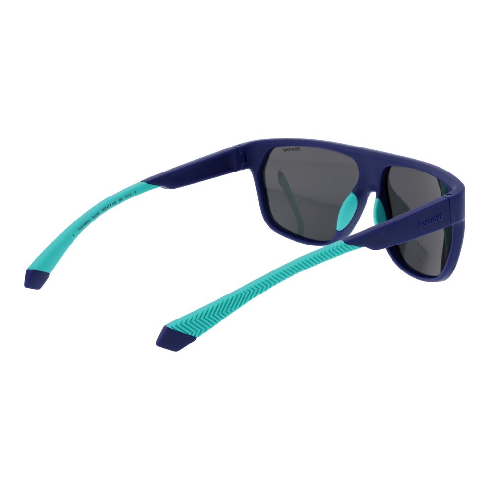 Lunettes de soleil en plastique bleu Polaroid