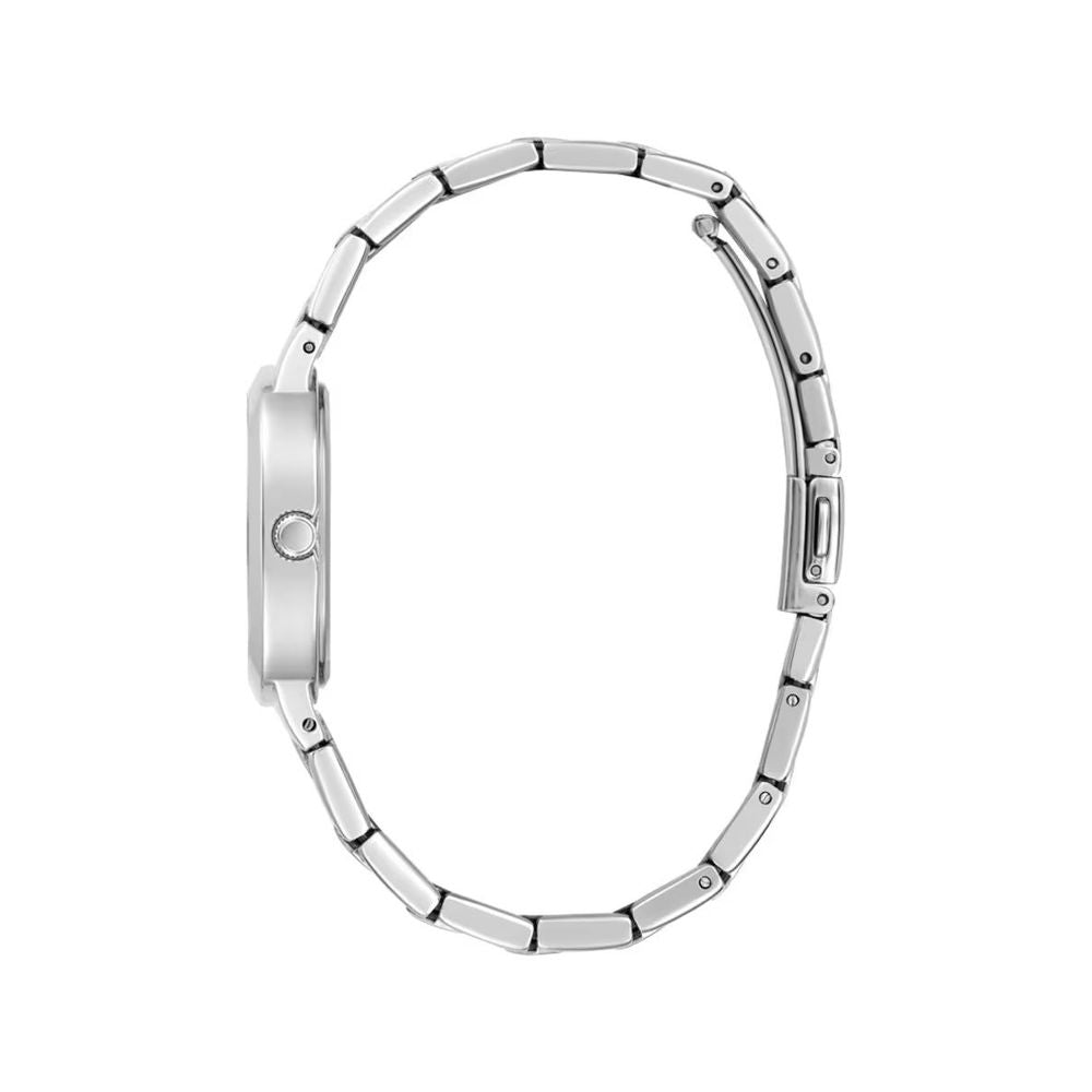 Montre Guess Femme en Acier Inoxydable Gris, Bracelet en Maille Milanaise