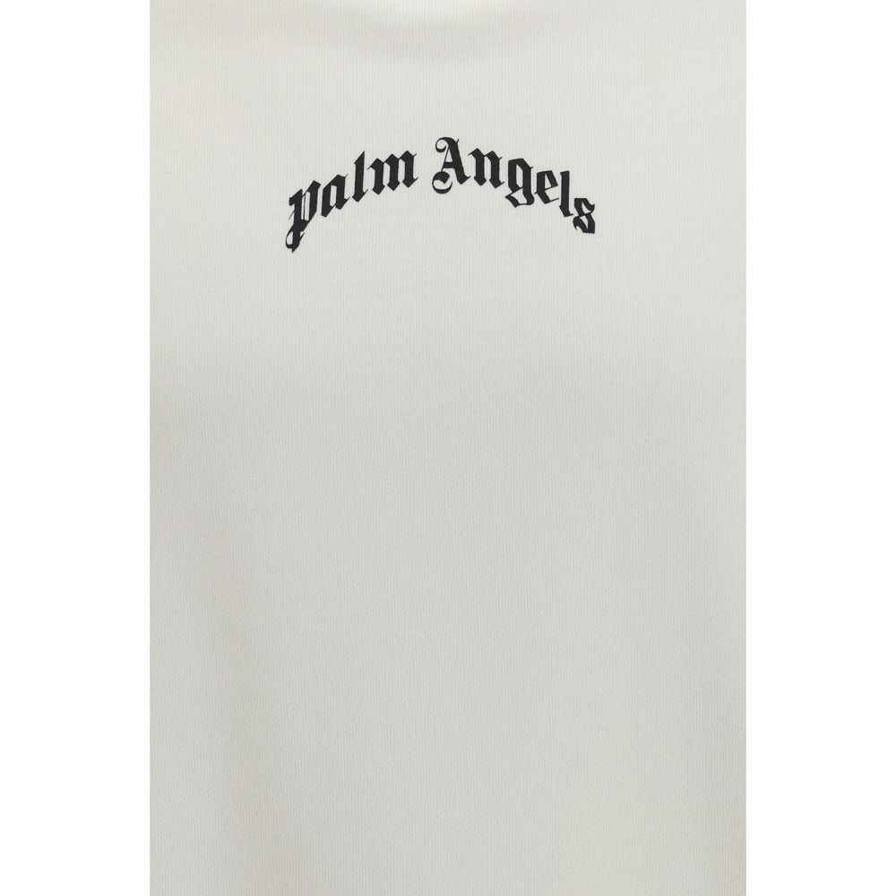 Sweat-shirt en coton beige Palm Angels