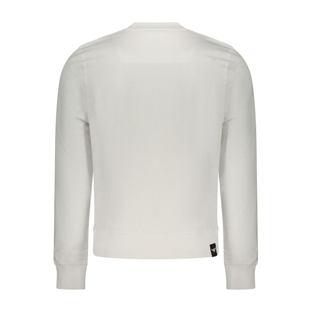 Sweat-shirt en coton blanc pour homme Accademia Militare