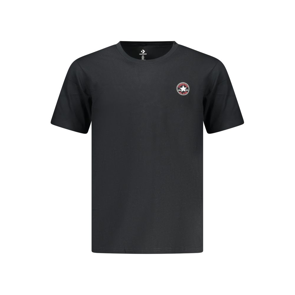Converse Black Cotton Men T-Shirt